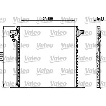 Condenseur, climatisation VALEO 817011