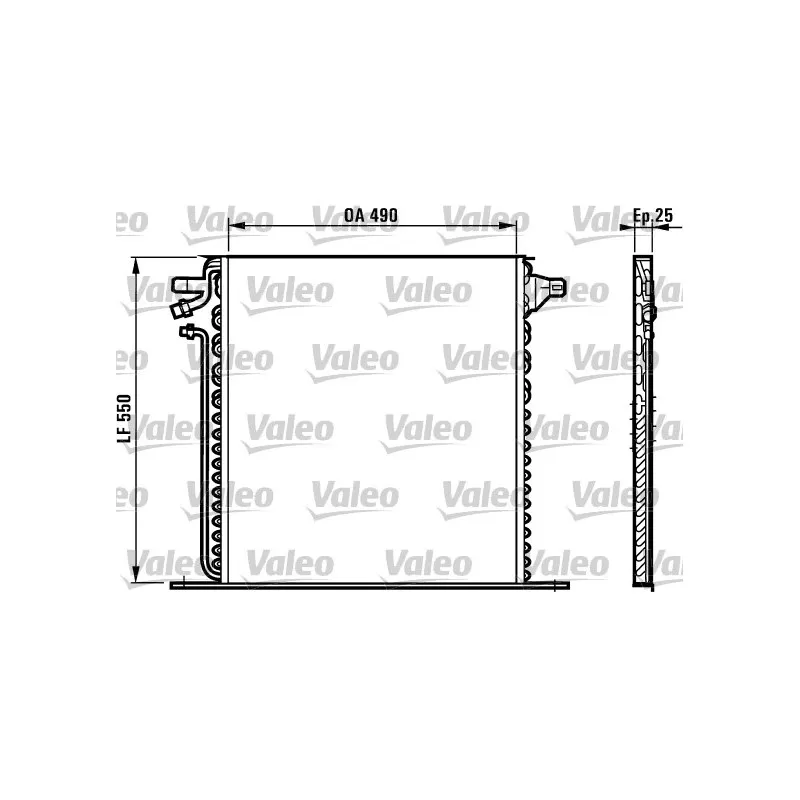 Condenseur, climatisation VALEO 817011