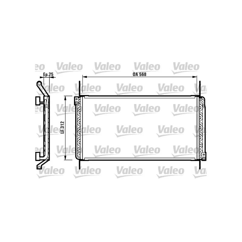 Condenseur, climatisation VALEO 817025