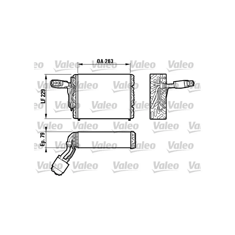 Evaporateur climatisation VALEO 817031