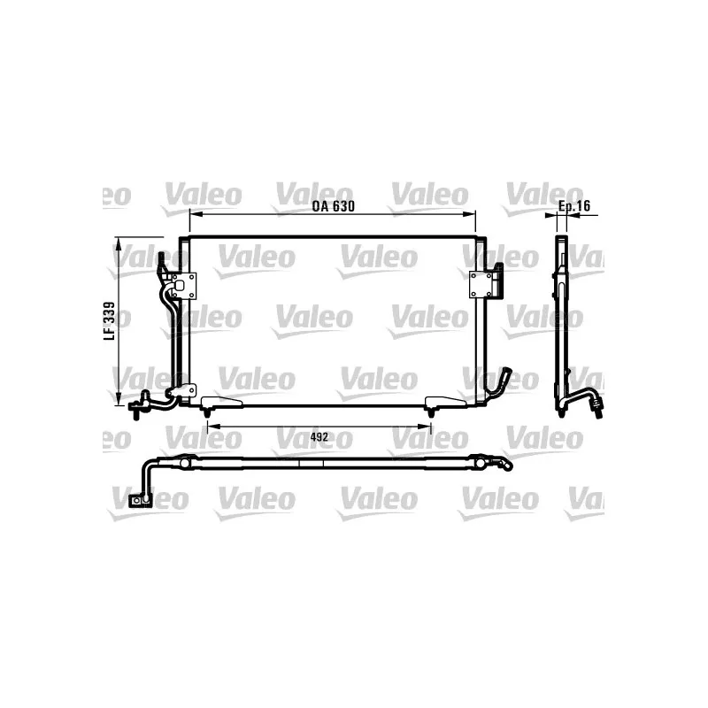 Condenseur, climatisation VALEO 817042