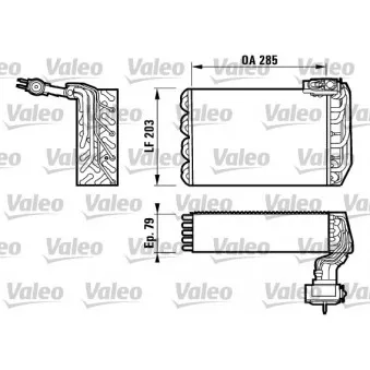 Evaporateur climatisation VALEO 817095