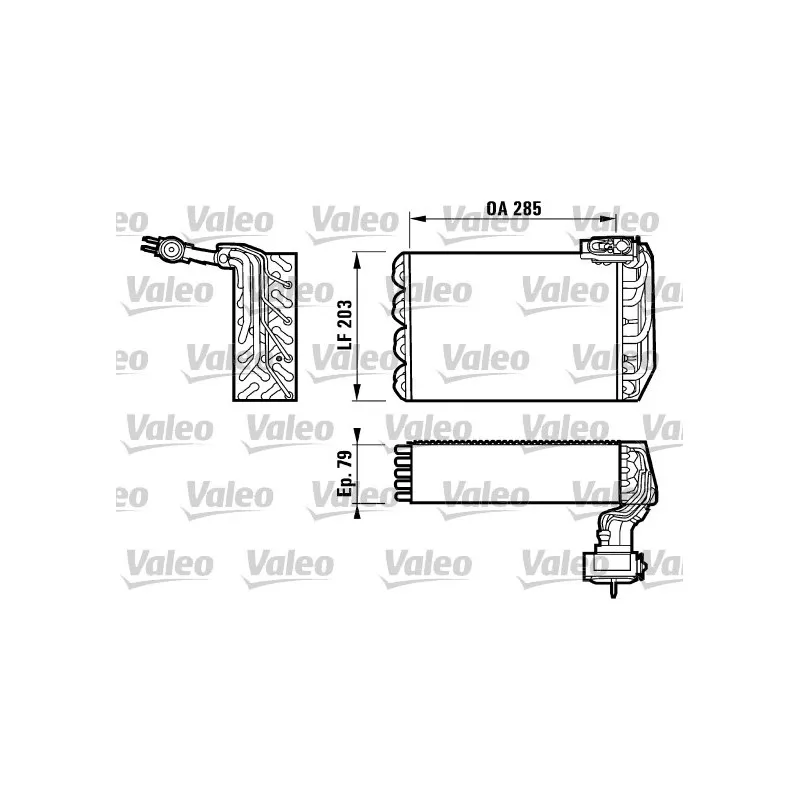 Evaporateur climatisation VALEO 817095