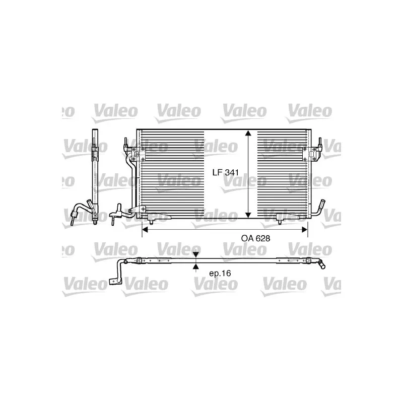 Condenseur, climatisation VALEO 817229