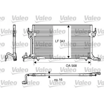 Condenseur, climatisation VALEO 817230