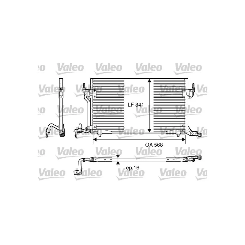 Condenseur, climatisation VALEO 817230