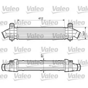 Intercooler, échangeur VALEO 817238