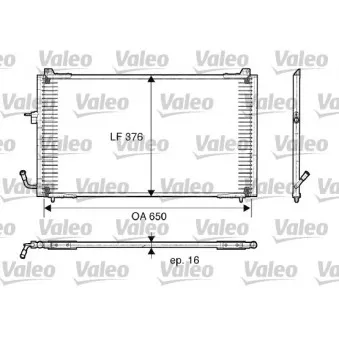 Condenseur, climatisation VALEO 817375