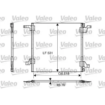 Condenseur, climatisation VALEO 817458