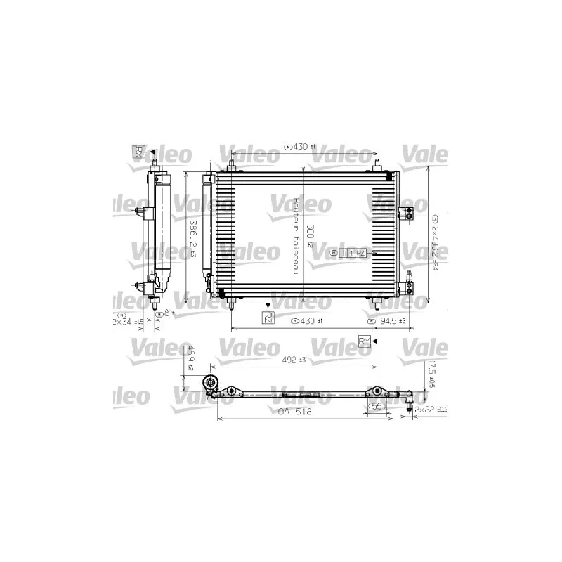 Condenseur, climatisation VALEO 817464