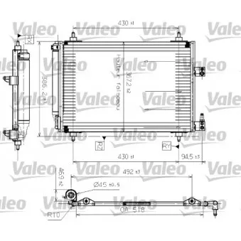 Condenseur, climatisation VALEO 817465