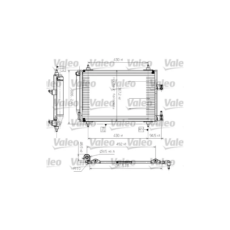 Condenseur, climatisation VALEO 817465