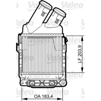 Intercooler, échangeur VALEO 817490