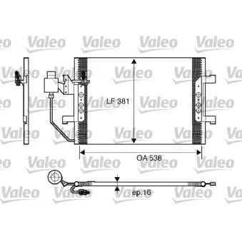 Condenseur, climatisation VALEO 817504