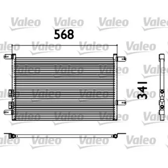 Condenseur, climatisation VALEO 817527