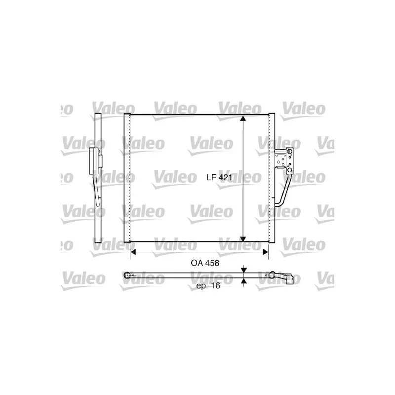 Condenseur, climatisation VALEO 817607