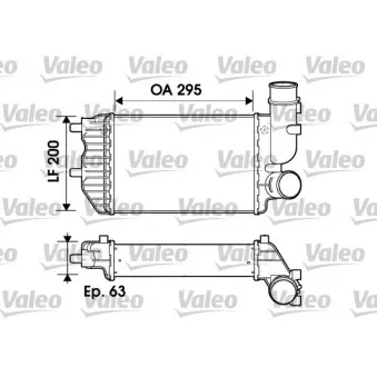 Intercooler, échangeur VALEO 817632