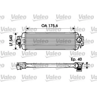 Intercooler, échangeur VALEO 817636