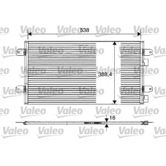 Condenseur, climatisation VALEO 817701