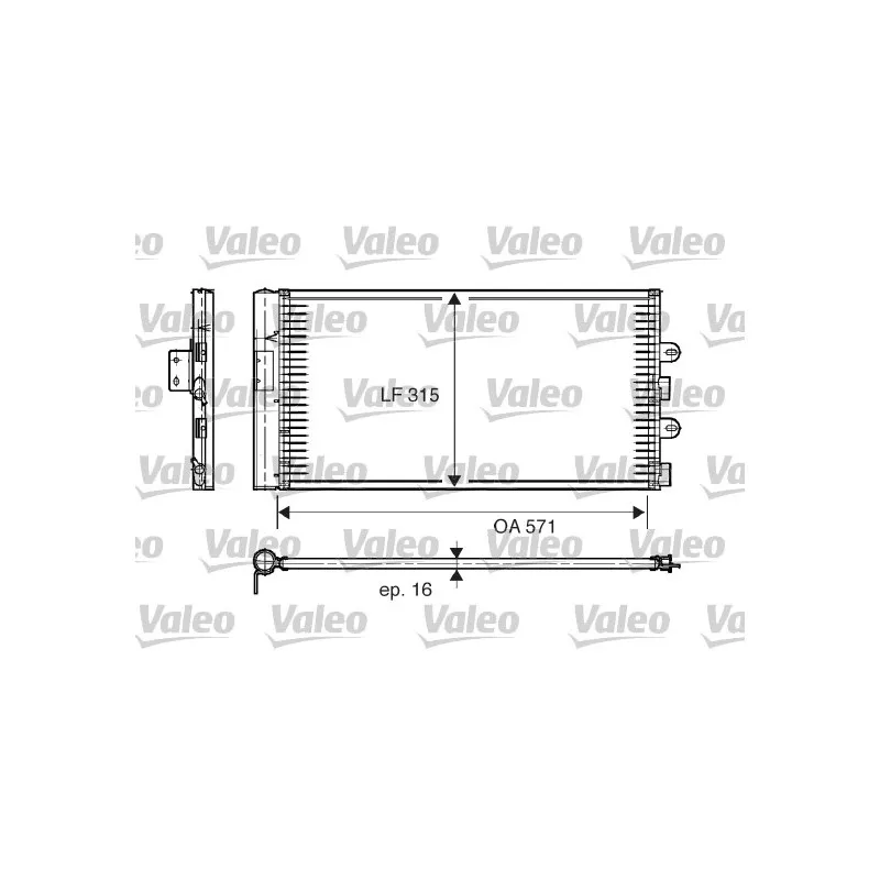 Condenseur, climatisation VALEO 817703