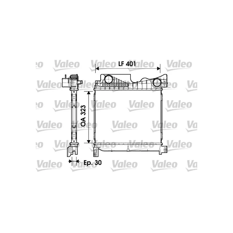Intercooler, échangeur VALEO 817736