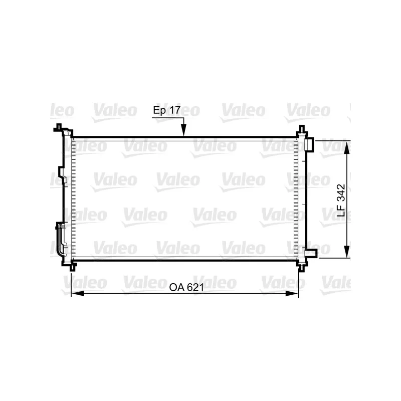 Condenseur, climatisation VALEO 817836