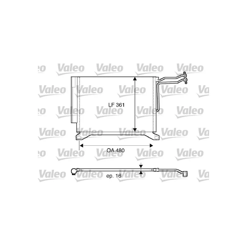 Condenseur, climatisation VALEO 817837