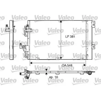 Condenseur, climatisation VALEO 817839