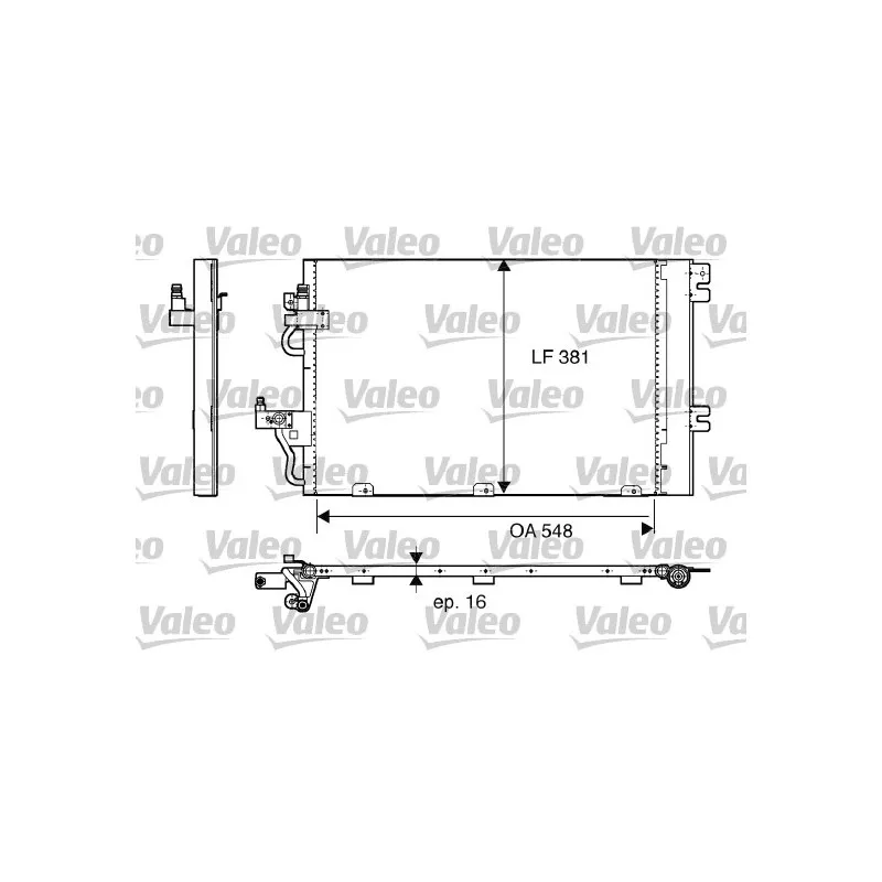 Condenseur, climatisation VALEO 817839