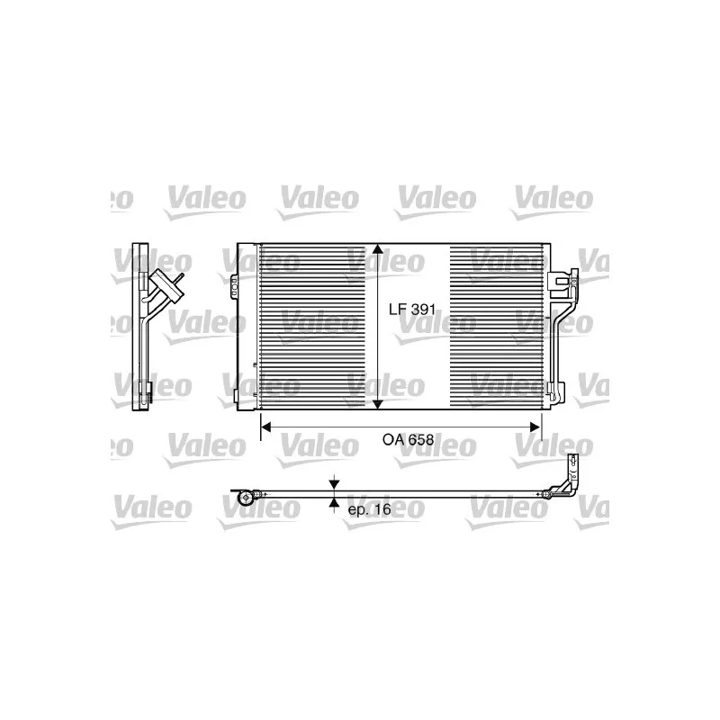 Condenseur, climatisation VALEO 817842