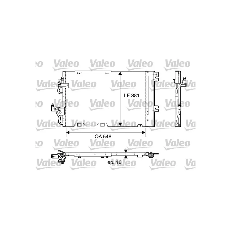 Condenseur, climatisation VALEO 817846