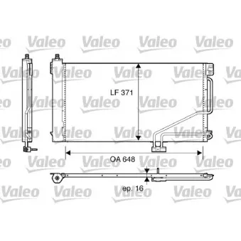 Condenseur, climatisation VALEO 817848