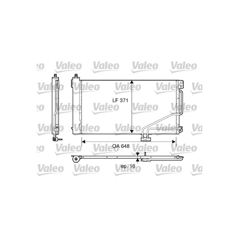 Condenseur, climatisation VALEO 817848