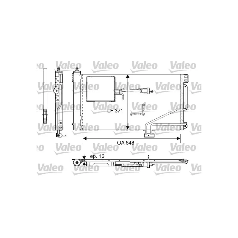 Condenseur, climatisation VALEO 817849