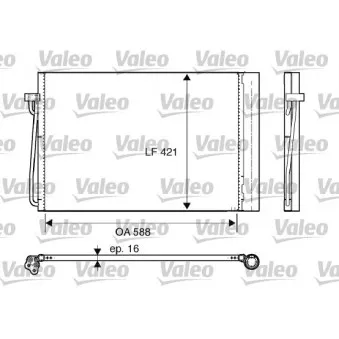 Condenseur, climatisation VALEO