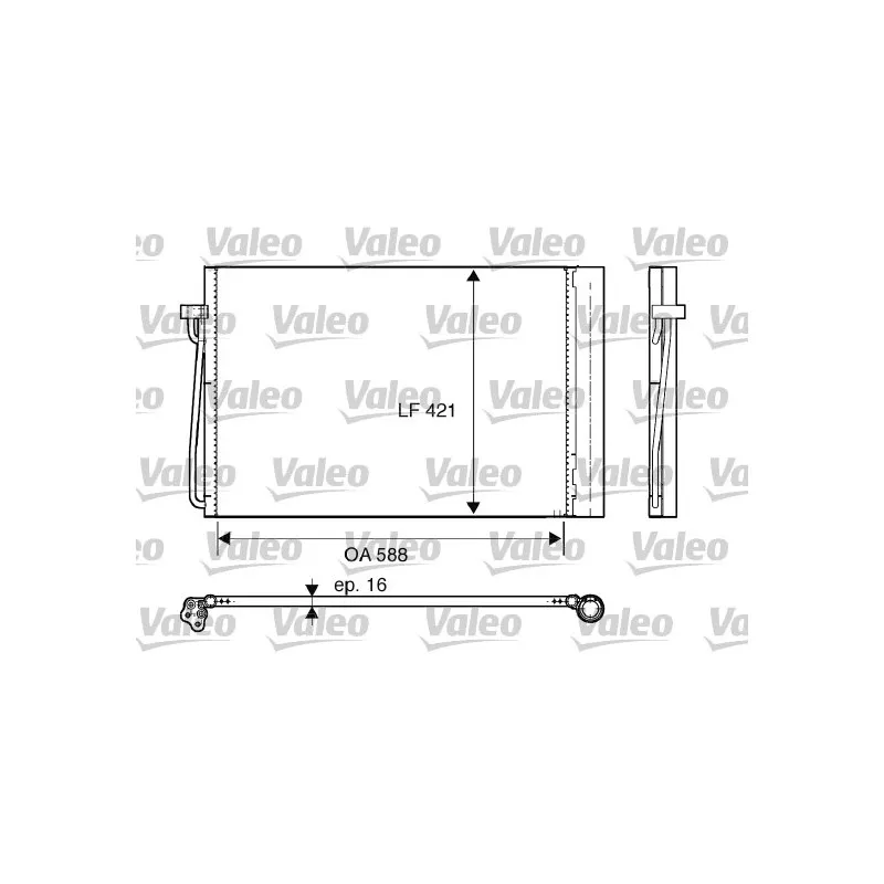 Condenseur, climatisation VALEO 817850