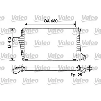 Intercooler, échangeur VALEO 817865