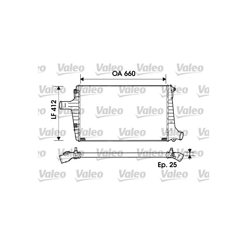 Intercooler, échangeur VALEO 817865