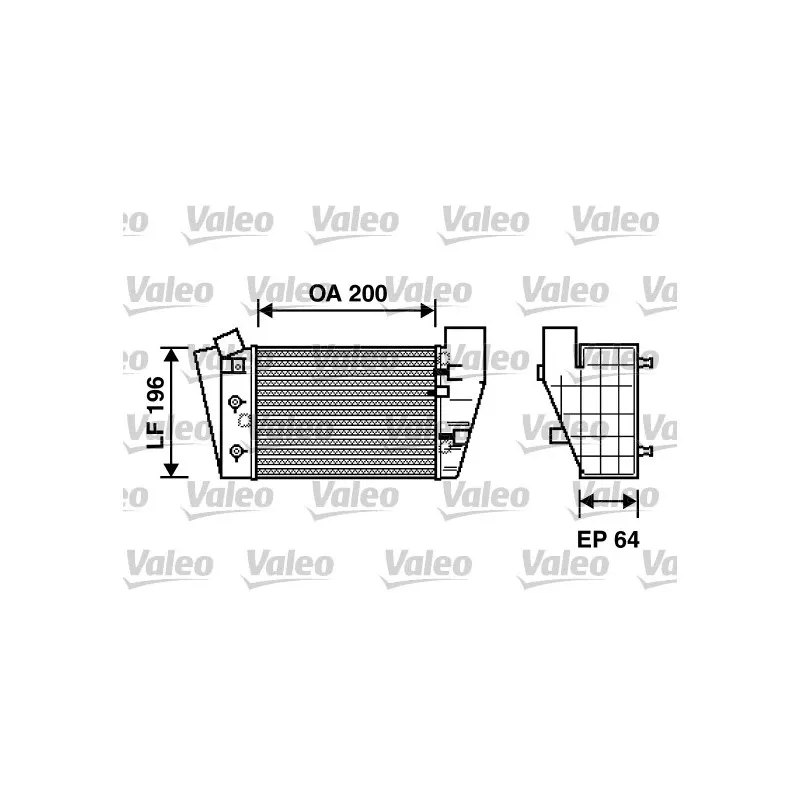 Intercooler, échangeur VALEO 817869