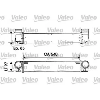 Intercooler, échangeur VALEO 817877