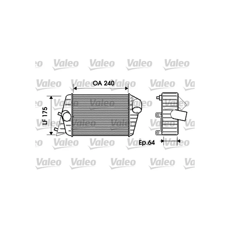 Intercooler, échangeur VALEO 817879