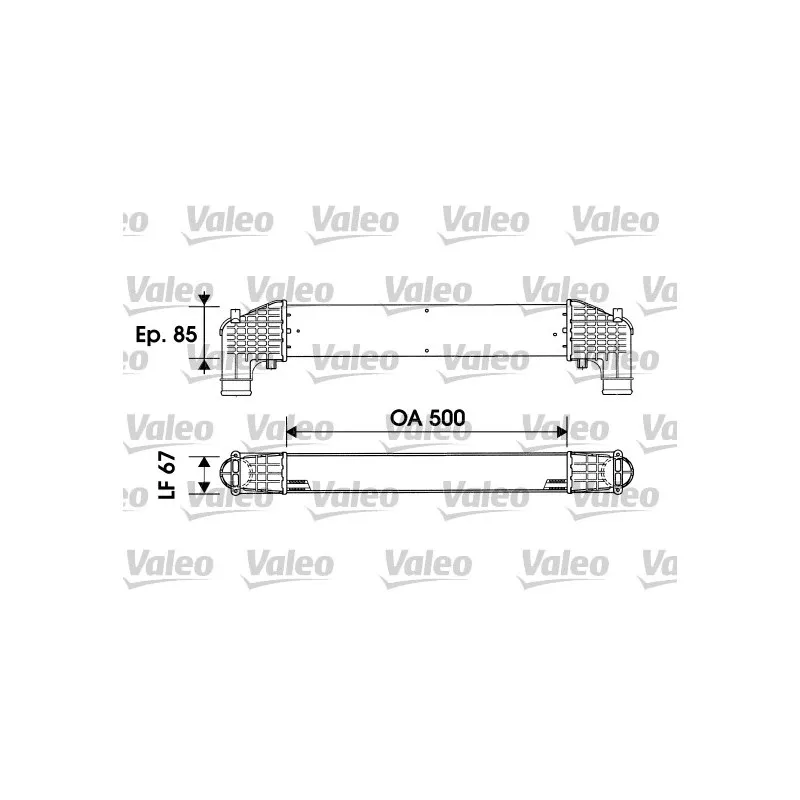 Intercooler, échangeur VALEO 817936