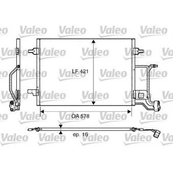 Condenseur, climatisation VALEO 817997