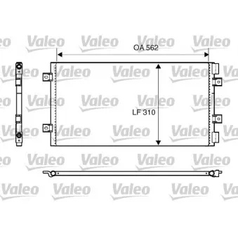 Condenseur, climatisation VALEO 818006