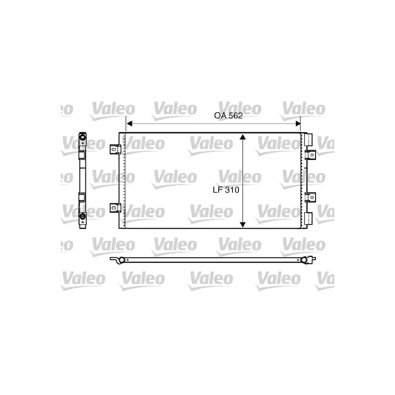 Condenseur, climatisation VALEO 818006