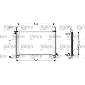 Condenseur, climatisation VALEO 818007