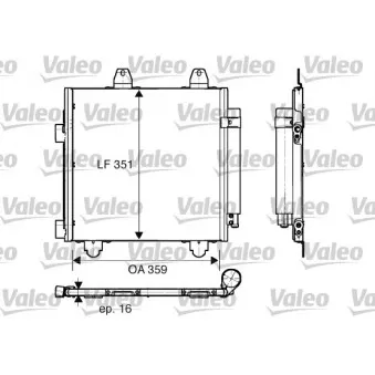 Condenseur, climatisation VALEO 818013