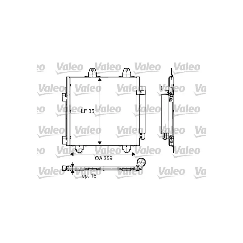 Condenseur, climatisation VALEO 818013