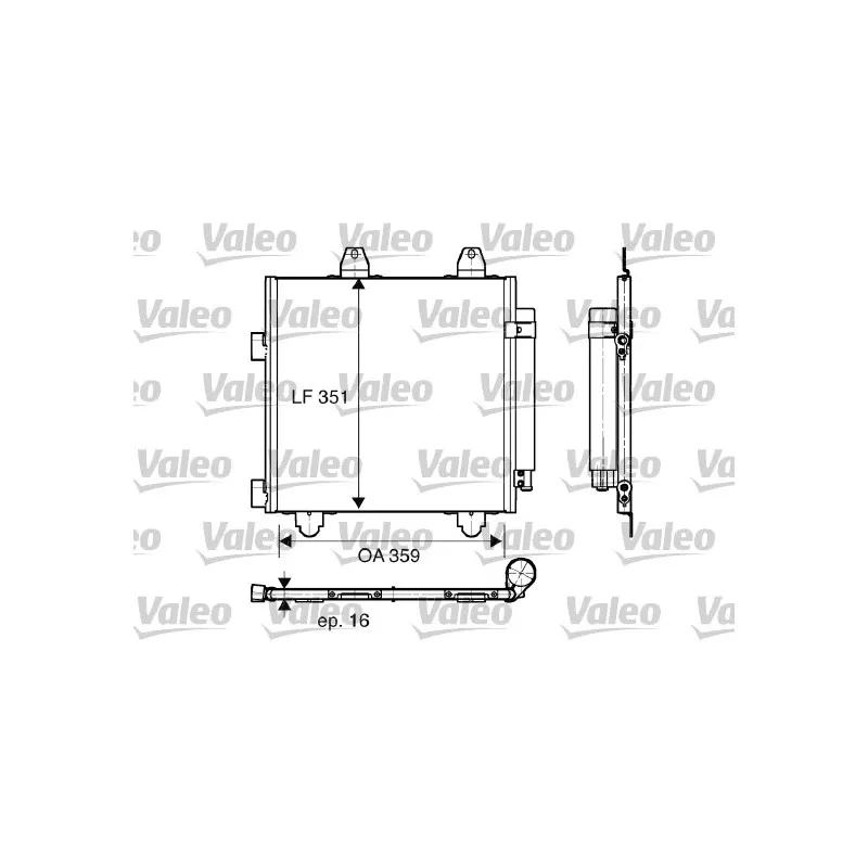 Condenseur, climatisation VALEO 818014