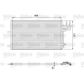 Condenseur, climatisation VALEO 818046